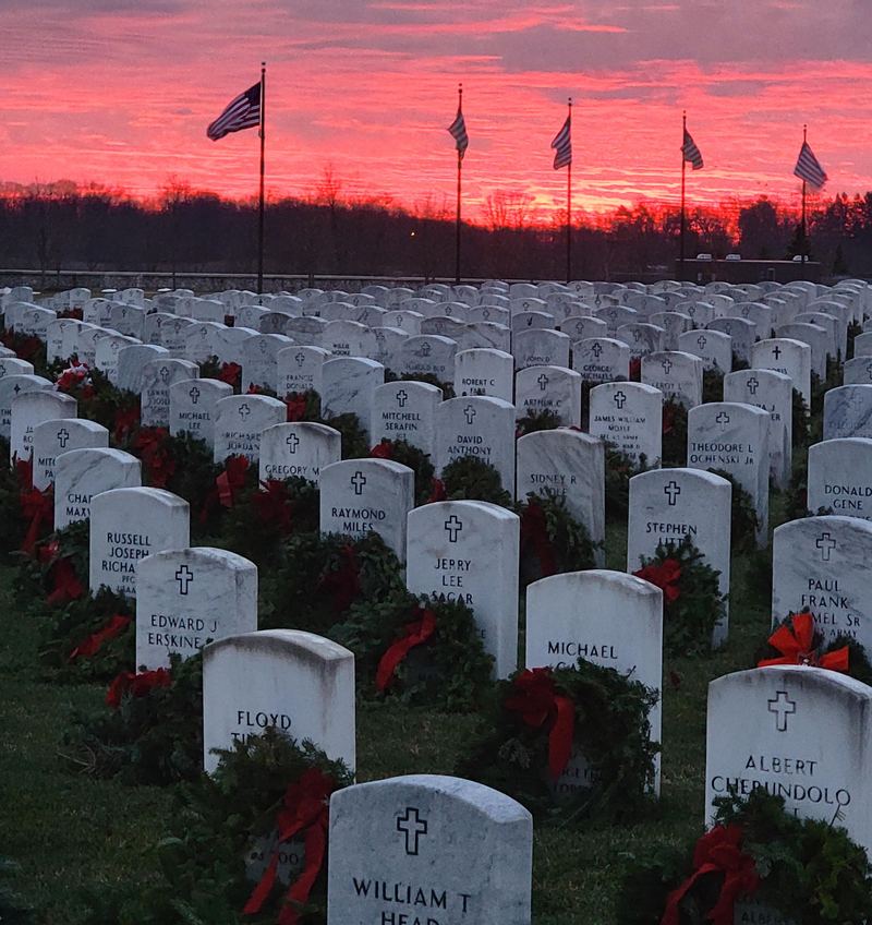 Wreaths Across America at Great Lakes National Cemetery